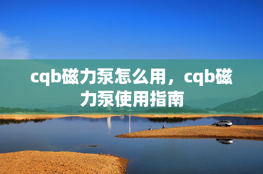 cqb磁力泵怎么用，cqb磁力泵使用指南